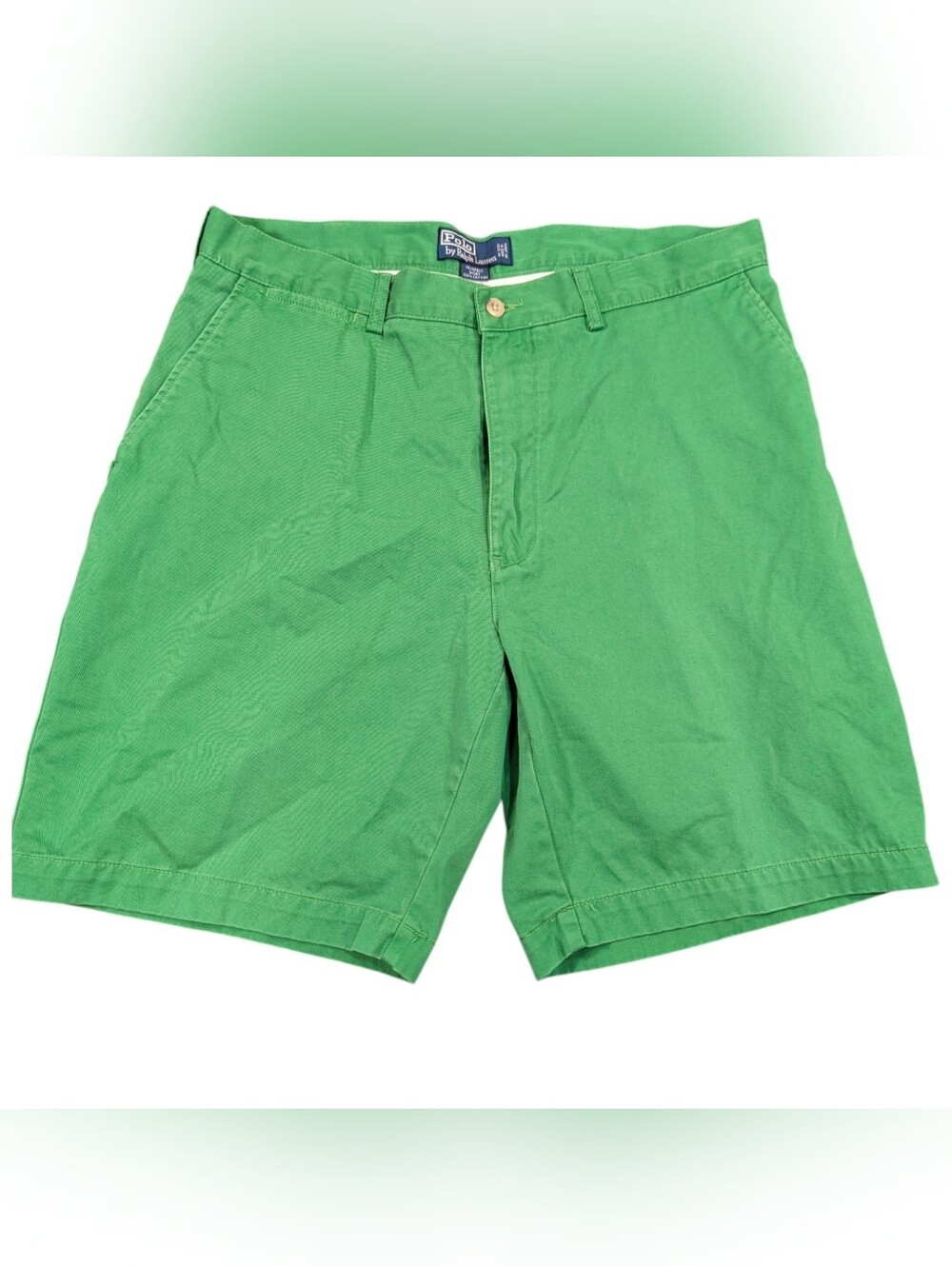 Vintage Y2K Polo Ralph Lauren Chino 5 Pockets Green Short Size 36 Preppy School